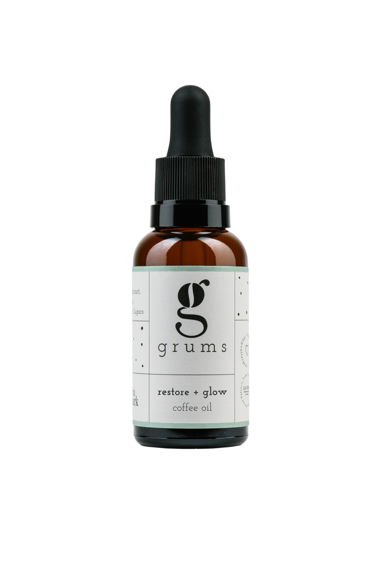 Grums restore + glow coffee oil