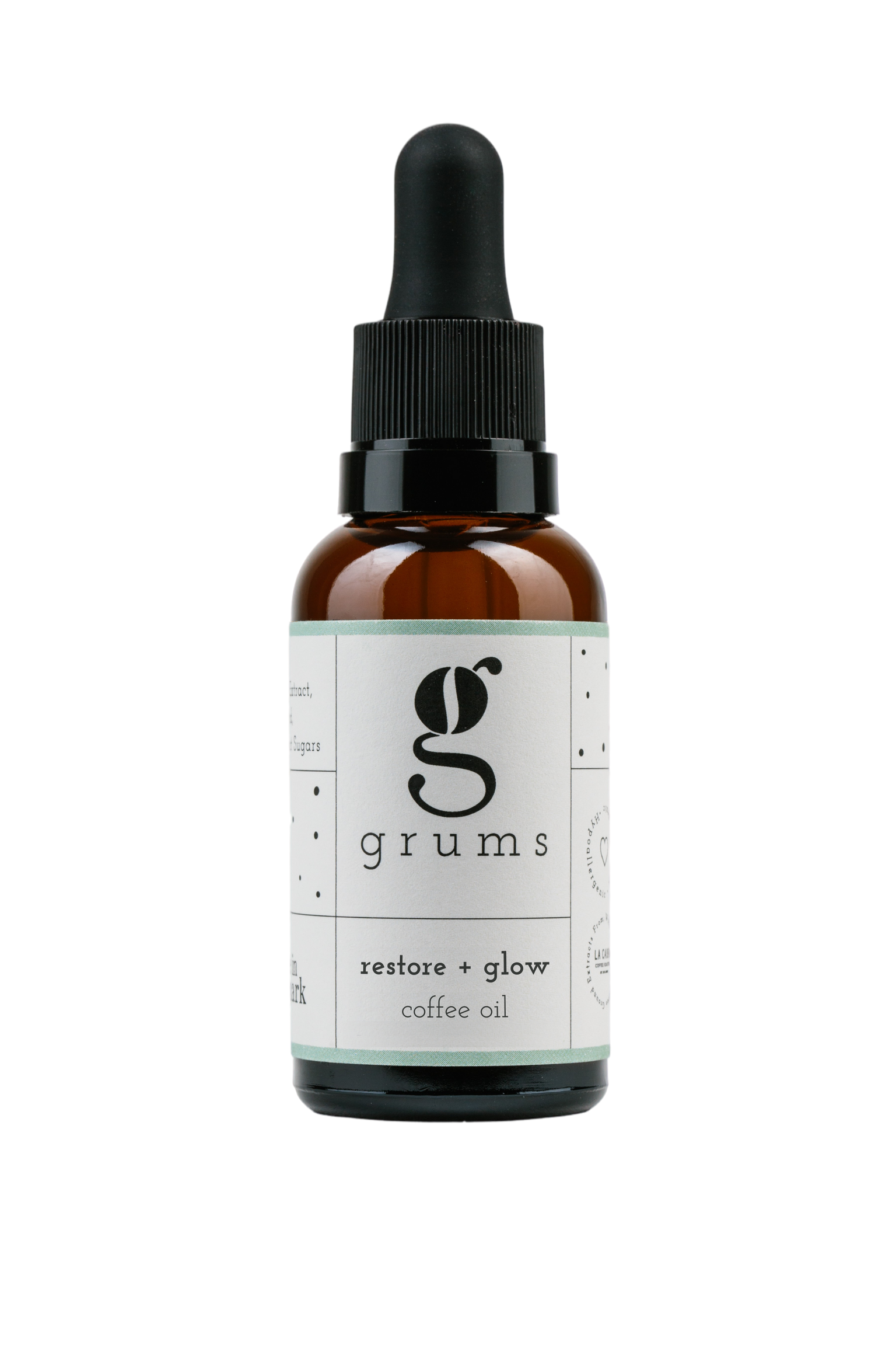 Grums restore + glow coffee oil
