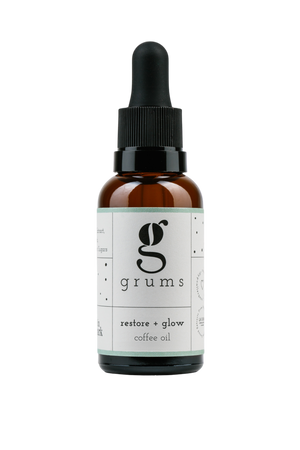 Grums restore + glow coffee oil